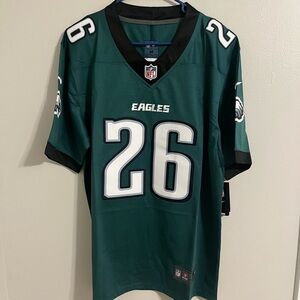 NFL Nike on Field Midnight Green Philadelphia Eagles Barkley Jersey Size M NWT